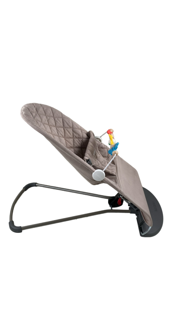 BabyBjorn Bouncer Bliss Bundle With Toy Bar, Sand Gray, Googly Eyes For Sale - Image 2