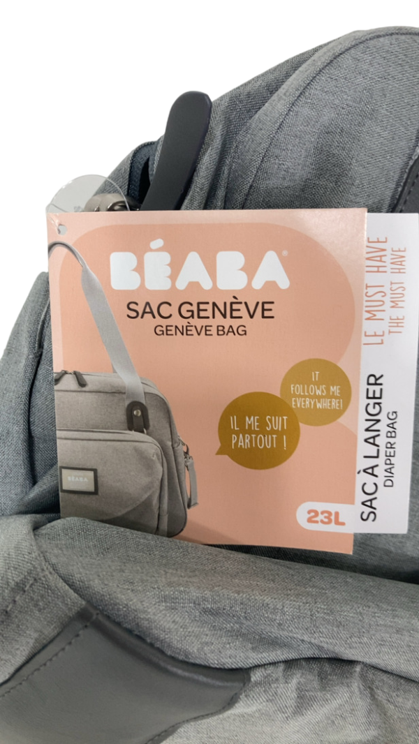 Beaba Geneva Diaper Bag, Heather Grey Cheap - Image 3