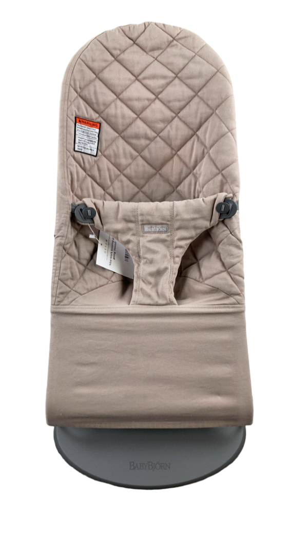 BabyBjorn Bouncer Bliss Bundle With Toy Bar, Sand Gray, Googly Eyes For Sale - Image 4