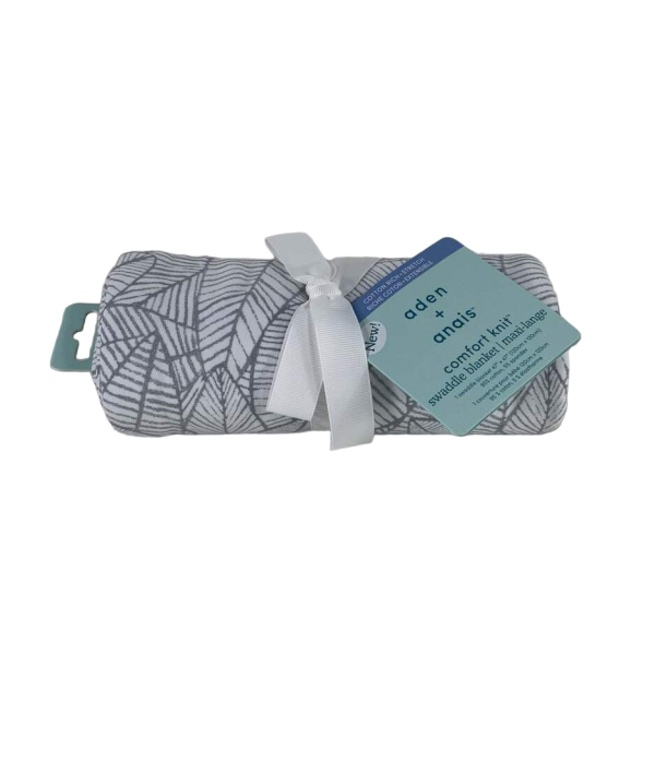 Aden + Anais Comfort Knit Swaddle Blanket, Zebra Plant Online - Image 3