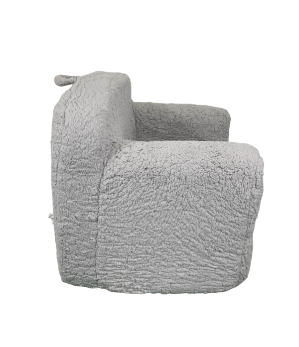 Delta Children Cozee Sherpa Chair, Grey Sherpa For Sale - Image 2