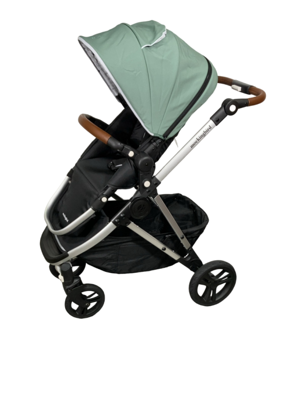 Mockingbird Single Stroller, 2023, Sage, Silver With Penny Leather, Watercolor Drops For Discount
