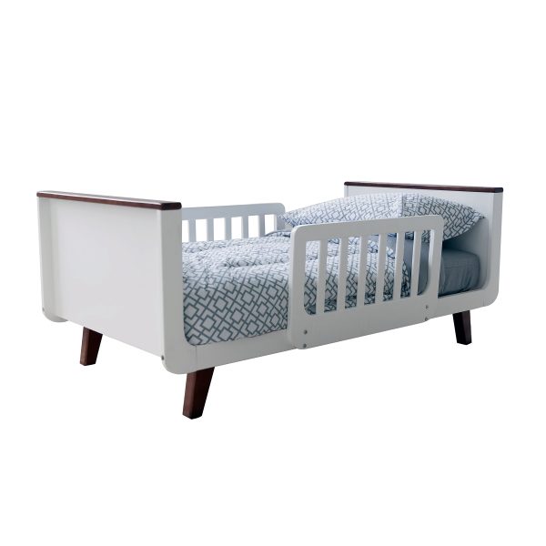 Little Partners MOD Toddler Bed, White Espresso Hot on Sale