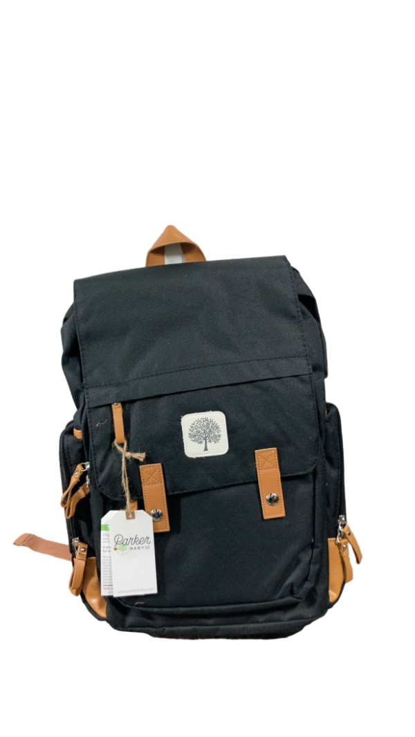 Parker Baby Co. Birch Bag Diaper Backpack, Black Fashion