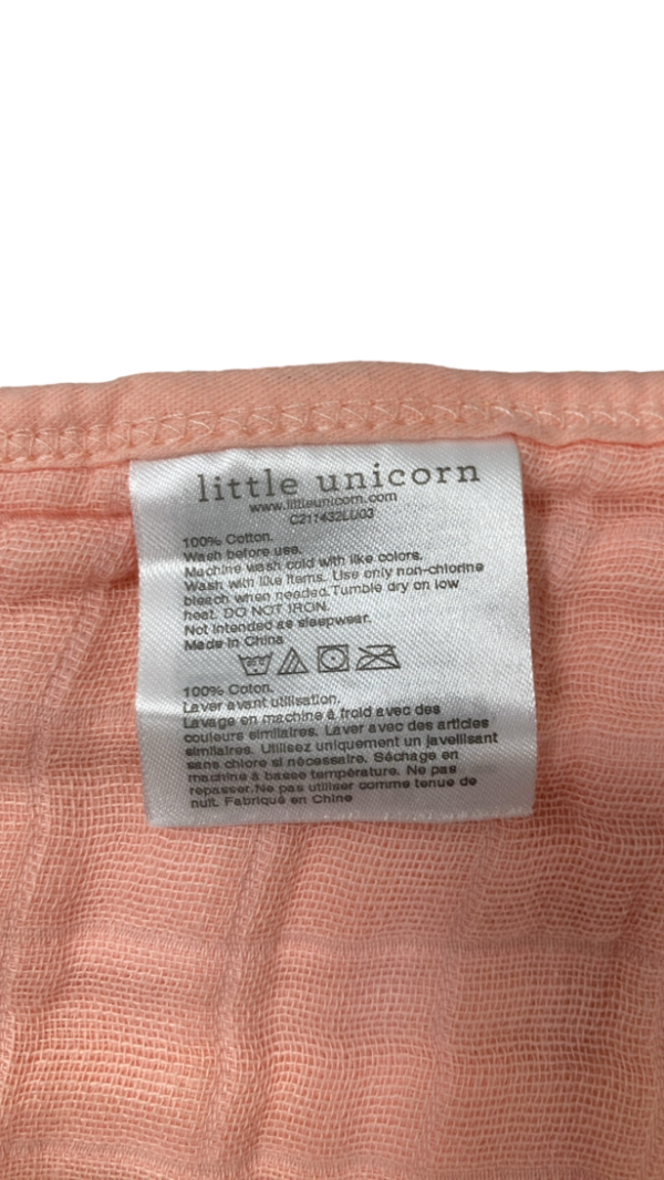 Little Unicorn Cotton Muslin Baby Quilt, Watercolor Roses For Discount - Image 2