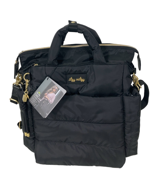 Itzy Ritzy Dream Convertible Diaper Bag, Midnight Black Discount