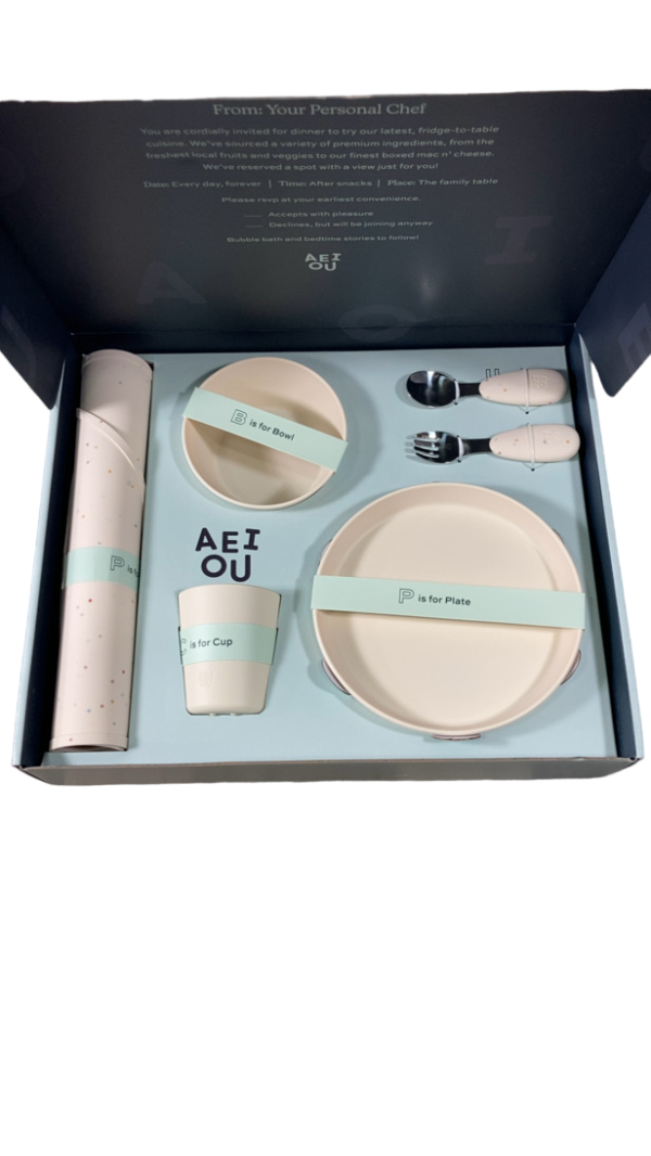 AEIOU Toddler Tableware Gift Set, Oat Online Sale