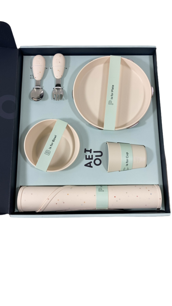 AEIOU Toddler Tableware Gift Set, Oat Online Sale - Image 2