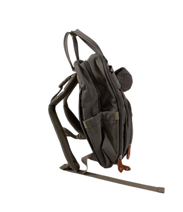 BabbleRoo Diaper Bag Backpack, XL Original, Khaki Online now - Image 2