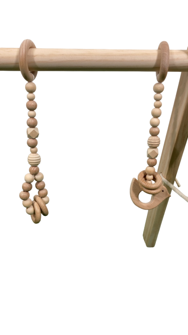 Poppyseed Play Wooden Baby Gym, Natural Wood w  Natural Toys Online now - Image 2