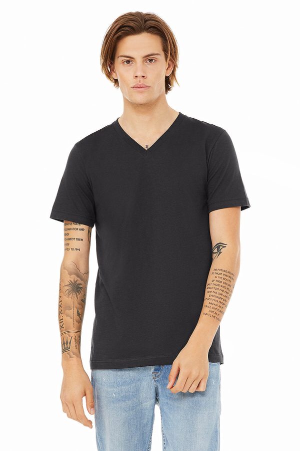 BELLA 3005 UNISEX JERSEY SHORT SLEEVE V-NECK TEE (XS - XL) Online Hot Sale