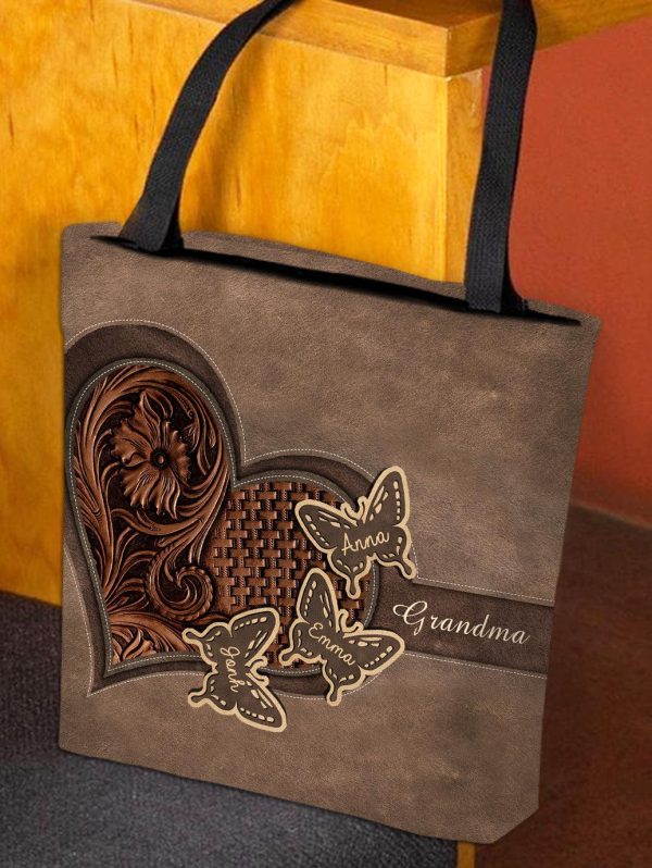 Grandma Personalized All Over Tote Bag, Personalized Gift for Nana, Grandma, Grandmother, Grandparents - TO009PS09 Sale - Image 2